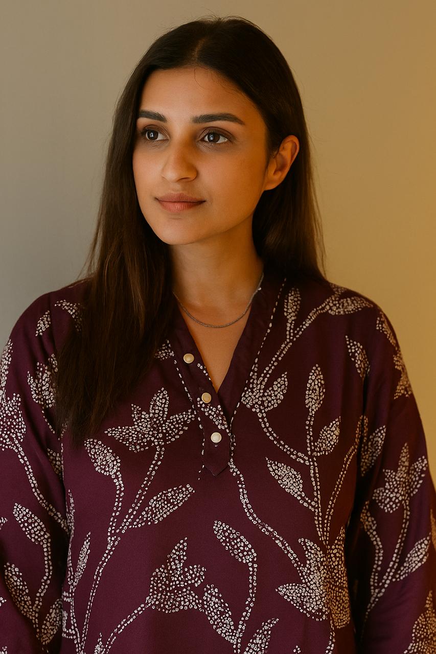 S1137 - Rayon V Neck Kurthi
