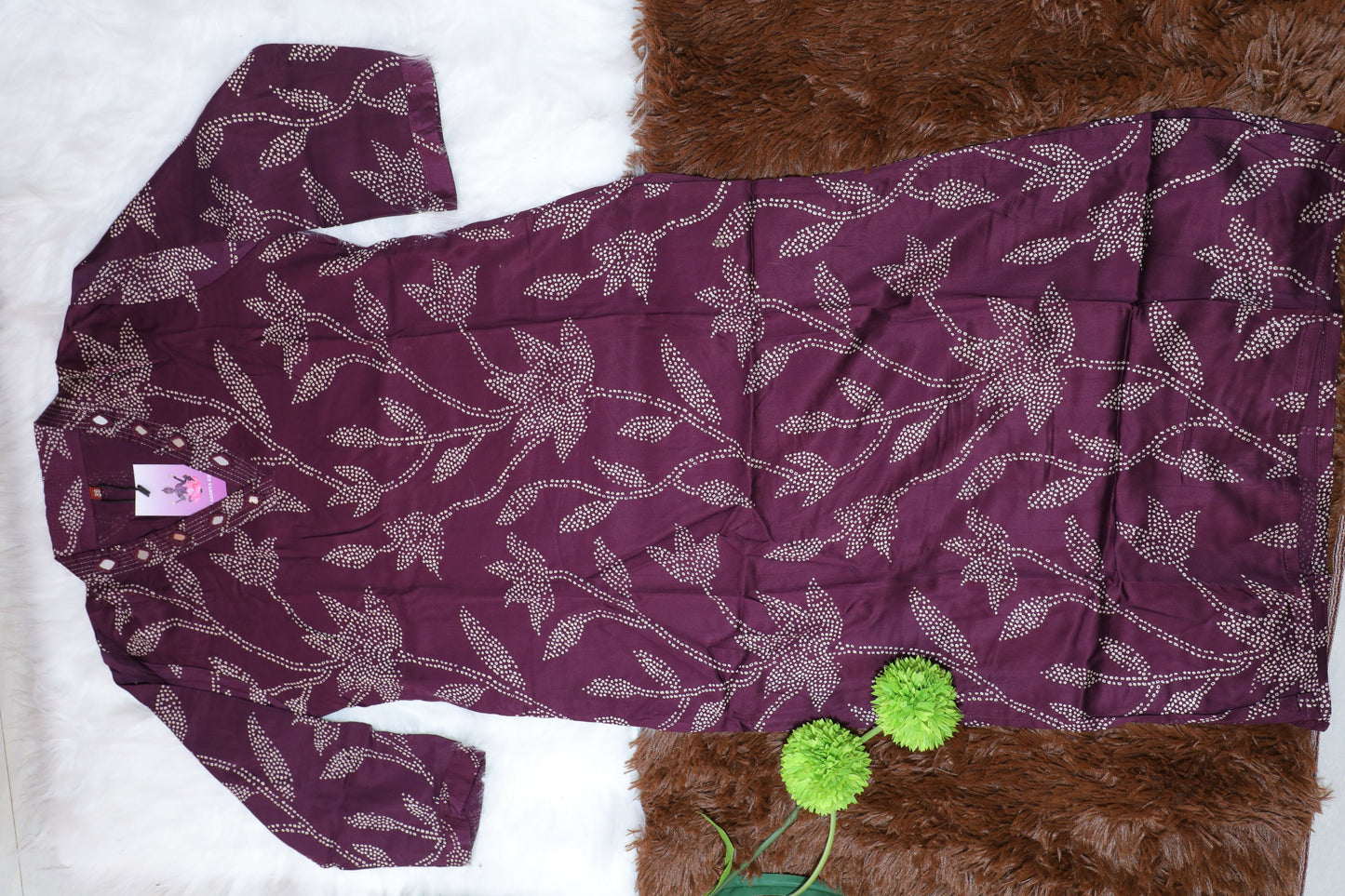 S1137 - Rayon V Neck Kurthi