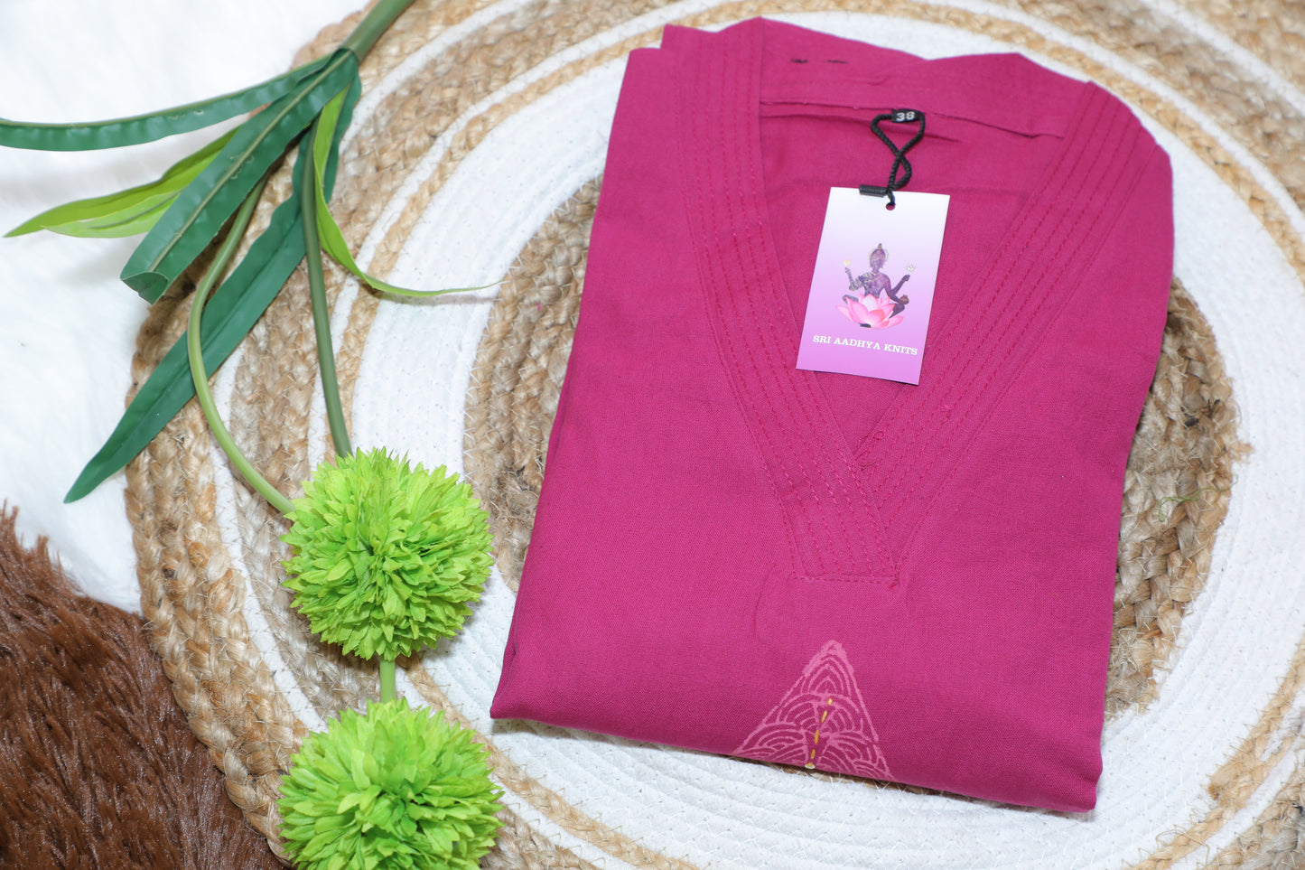 S1132 V Neck Kurthi with Pant