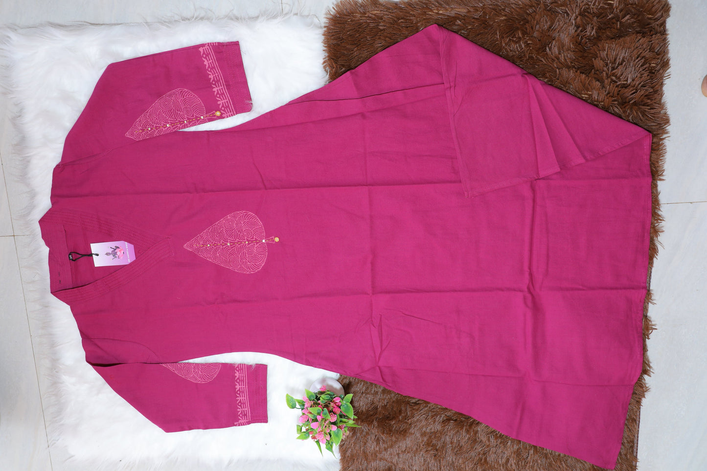 S1132 V Neck Kurthi with Pant
