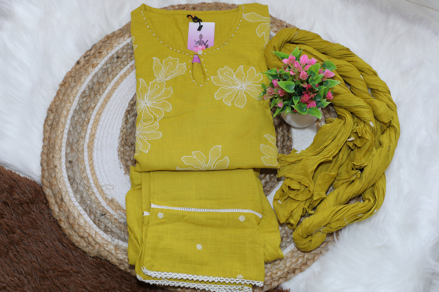 S1117 - Kurthi with Pant and Dupatta