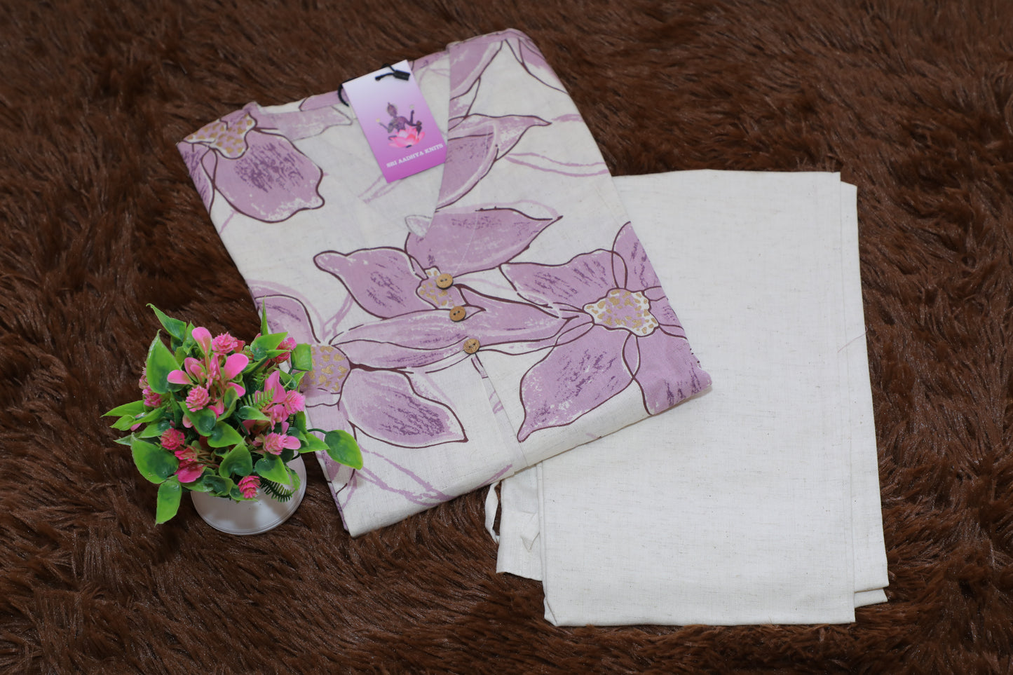 S1128 Pure Cotton Kurthi with Pant