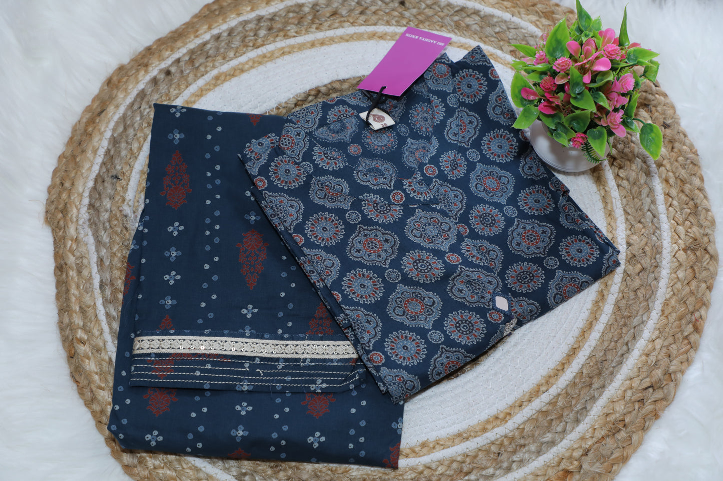 S1121 -Chinese Collar Kurthi with Pant
