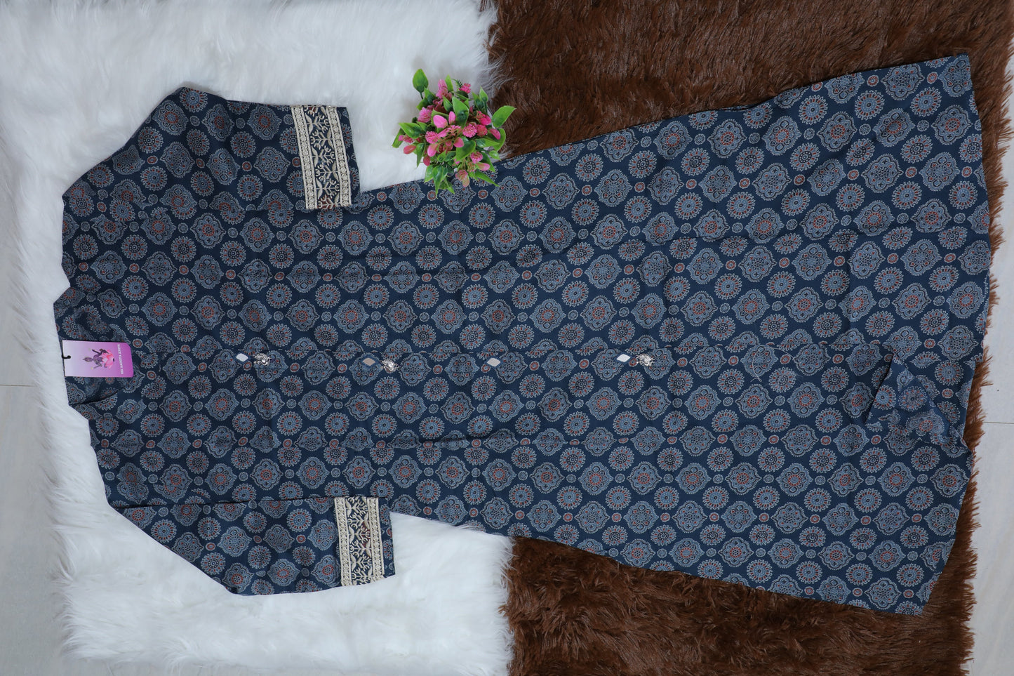 S1121 -Chinese Collar Kurthi with Pant