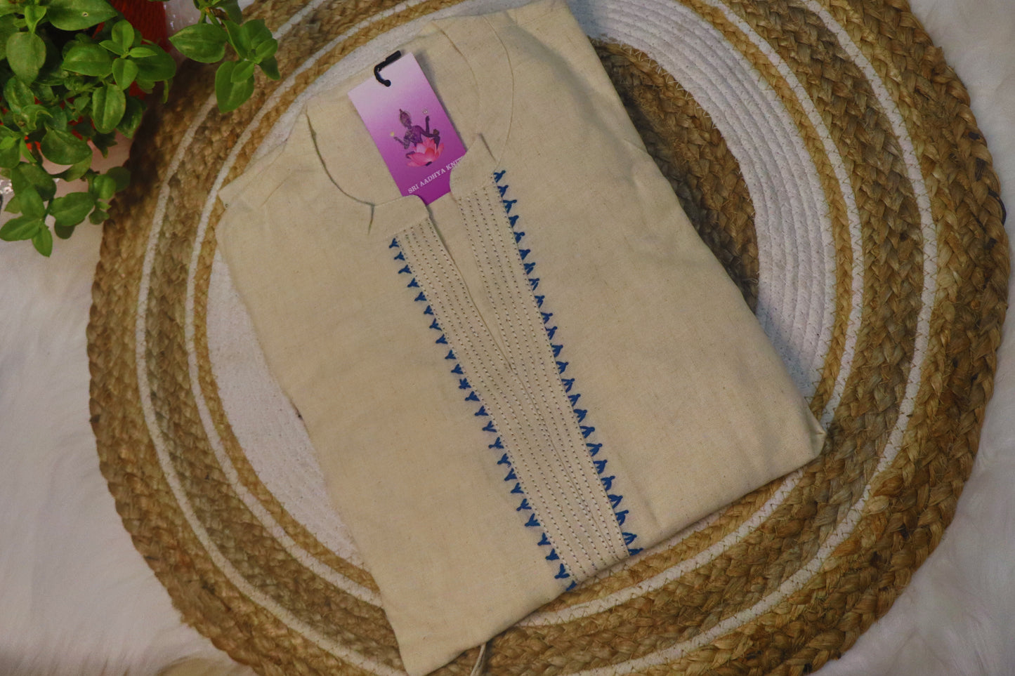 S1129 Embroidered Kurta with Printed Pant