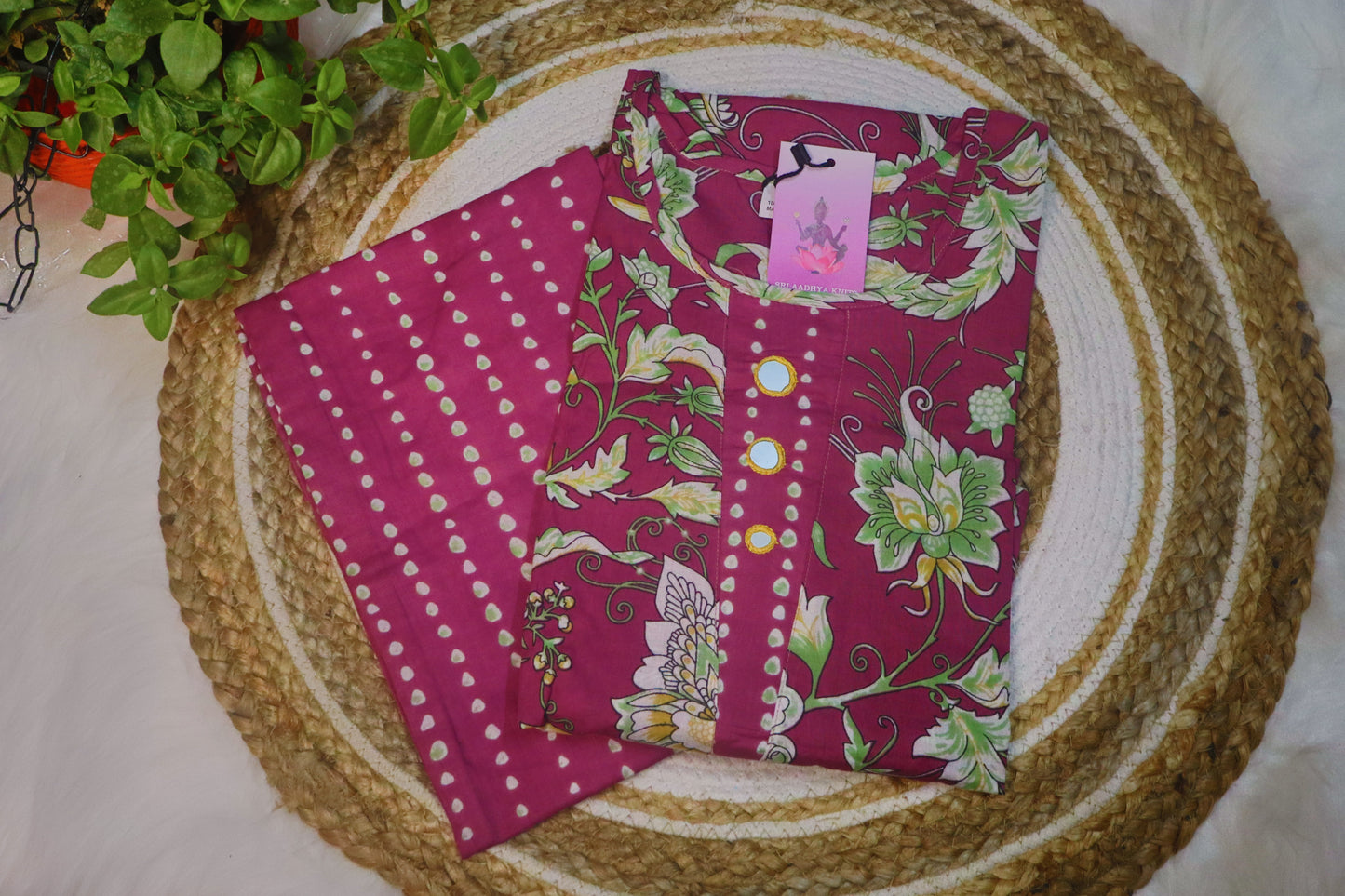 S1133 Cotton Kurthi with Pant