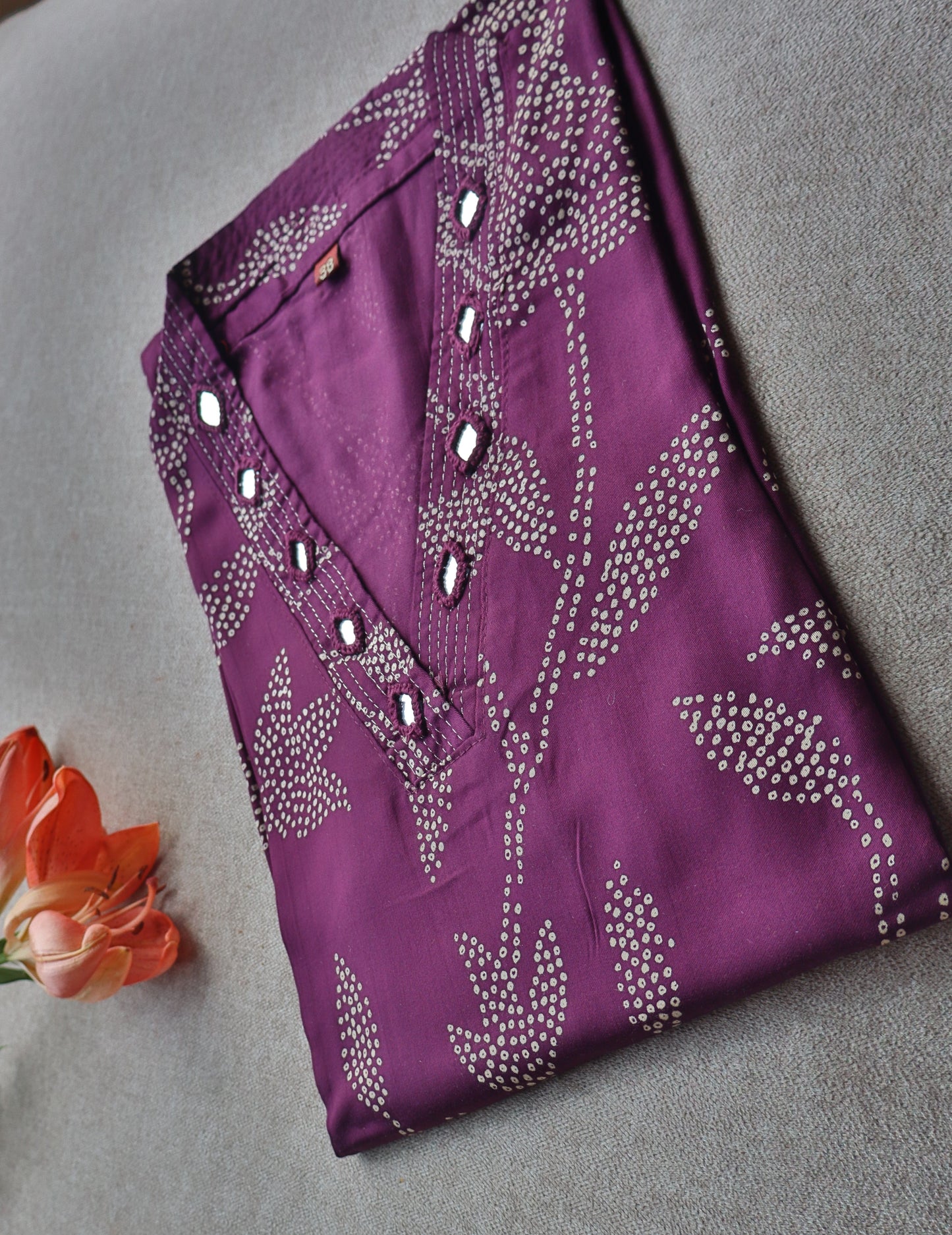 S1137 - Rayon V Neck Kurthi