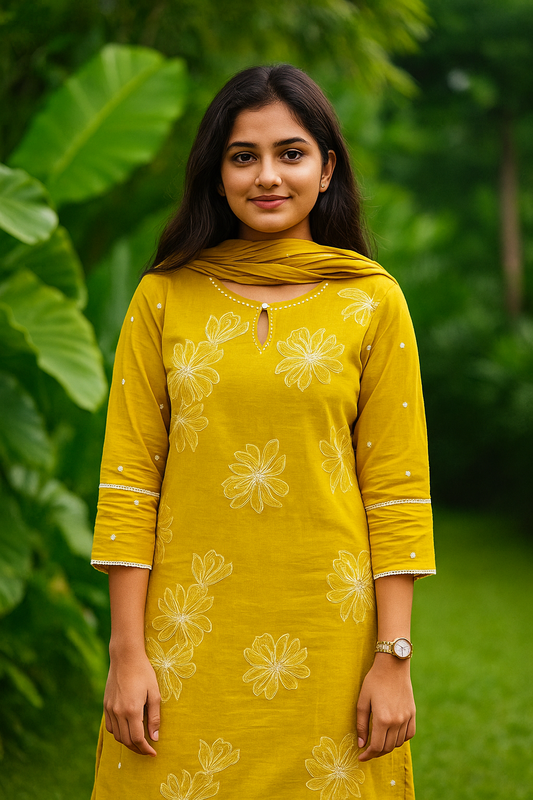 S1117 - Kurthi with Pant and Dupatta