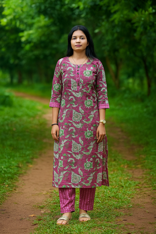 S1133 Cotton Kurthi with Pant