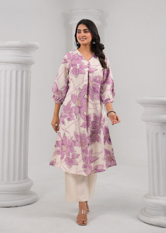 S1128 Pure Cotton Kurthi with Pant